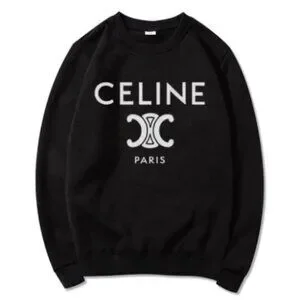【関税&送料込】Celine Limited Edition Printed Sweatshirt CELINE LOOSE SWEATSHIRT IN COTTON FLEECE - NAVY/OFF WHITE